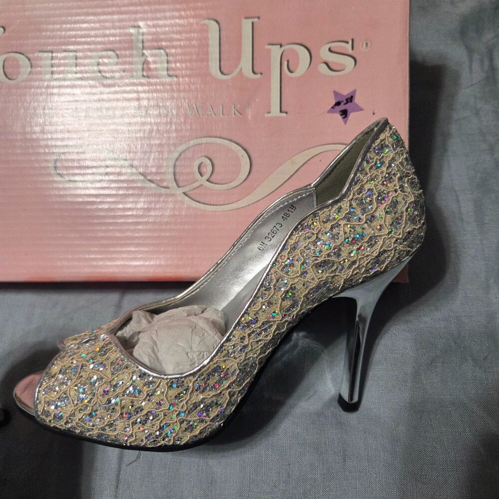Ivory/Silver Touch Up Heels